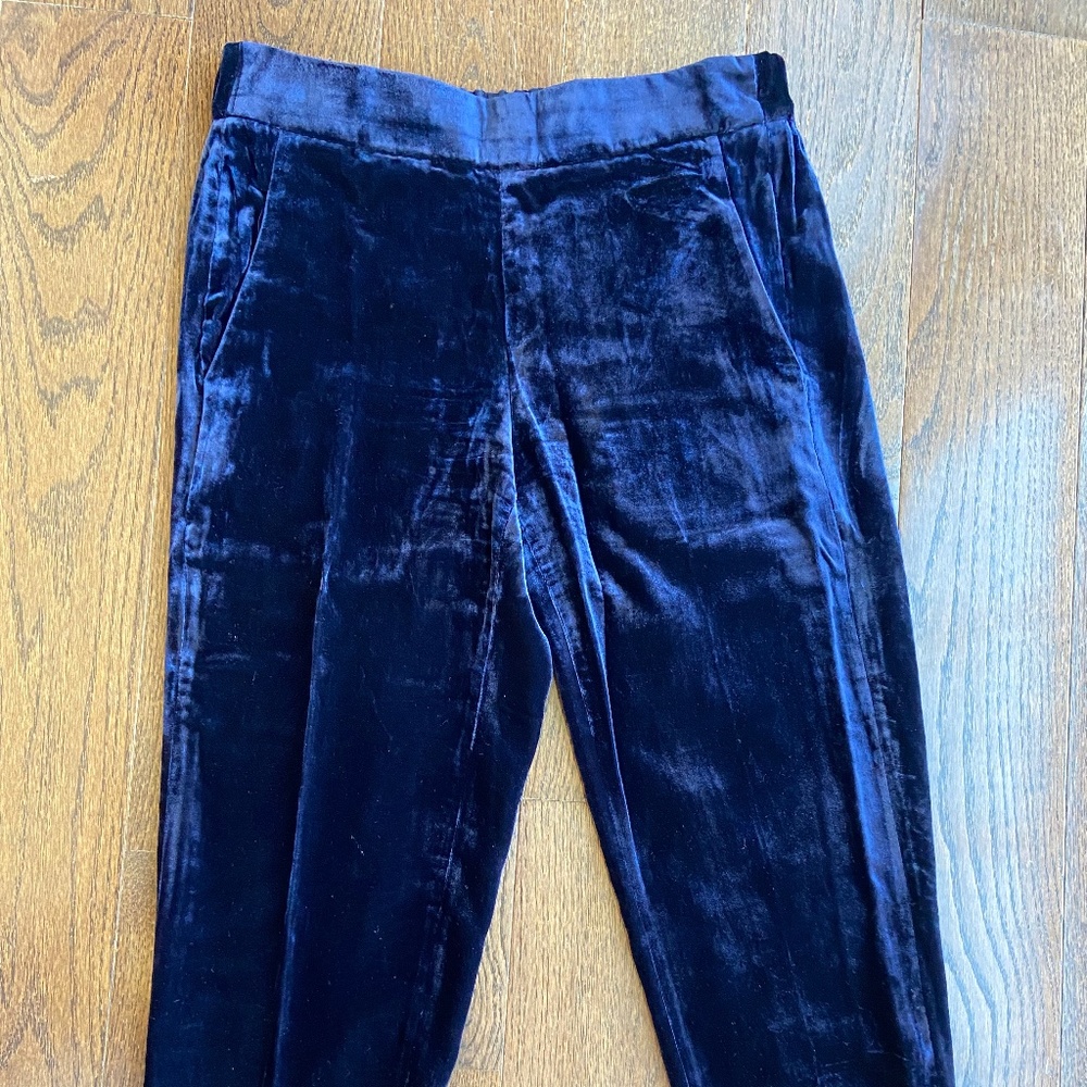 J. Crew velvet cropped pants